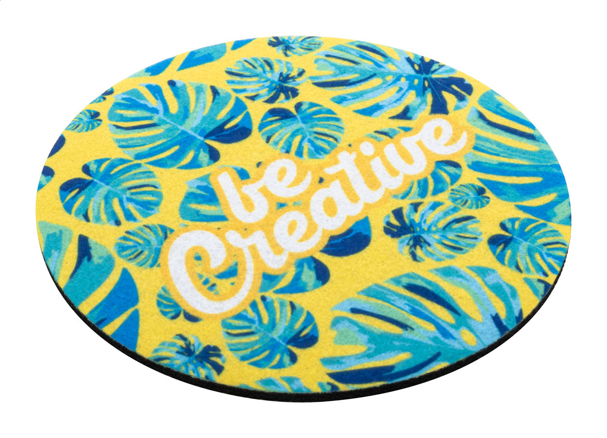 CreaFelt Drink Plus. Sottobicchiere in feltro RPET, rotondo - AP716900