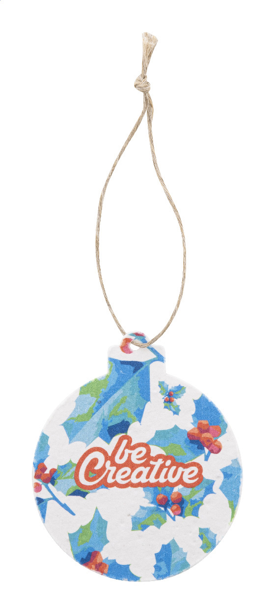 CreaJul Seed. ornamento per albero di Natale personalizzato in carta di semi, rotondo - AP716922