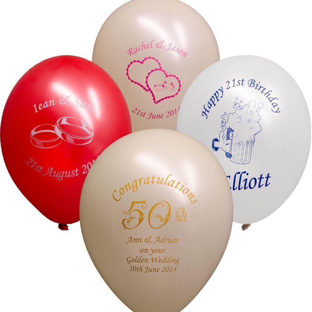 Palloncini in lattice con stampa