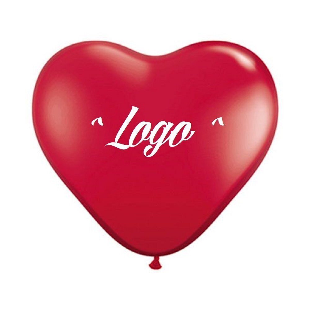 Palloncini a cuore con stampa 1 colore